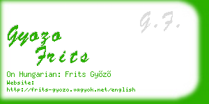 gyozo frits business card